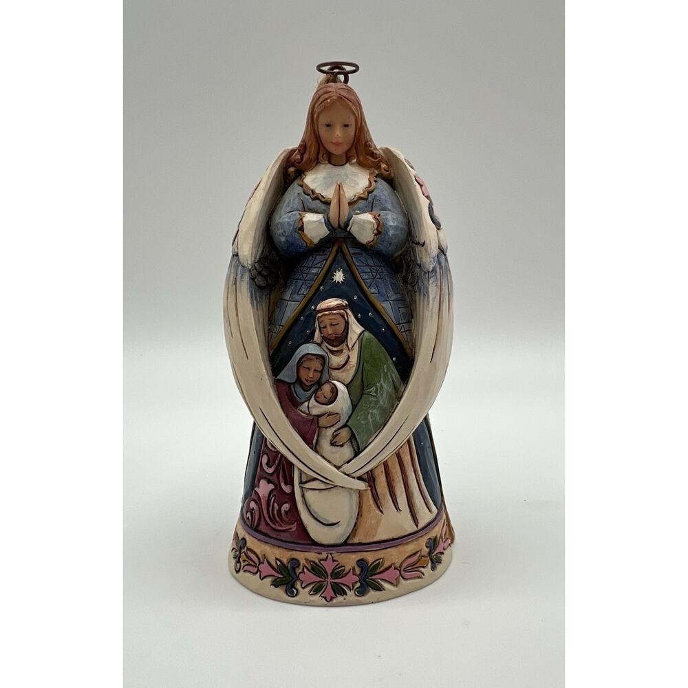 Jim Shore “ Our Savior Is Born ” Angel Christmas Ornament 5”